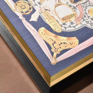 Elegant Vintage Figure Silk Print Painting European Wall Art Framed <b>Poster</b> Decor - Product Image 4