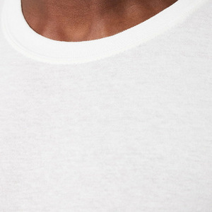 Camiseta de Manga Larga para Hombre, Cuello Redondo, Corte Regular, Color Sólido, Algodón Jersey, Ropa Casual, Blanca - Product Image 4