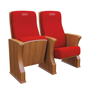 Chaise d'auditorium conçue avec un dossier ergonomique et une structure de siège rembourrée pour une assise confortable sur une longue durée - Product Image 2