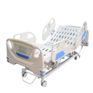 Mn-eb015 hastane mobilyası yeni tasarım 5 fonksiyon 3 kontrolörleri ICU elektrikli hastane yatağı