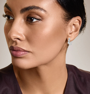<b>Hoops</b> Earrings Diamond Earrings Gold and <b>Silver</b> Earrings Lab Grown Diamonds Earrings <b>Hoops</b> Fine Jewelry for Women - Product Image 4