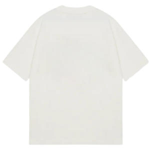 Camiseta de Manga Corta Oversize para Hombre, Diseño Minimalista con Logotipo en el Pecho, Cuello Redondo de Algodón, Estilo Casual Urbano, Venta al Por Mayor, Suministro OEM - Product Image 2