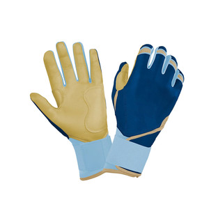 Breathable Mesh <b>Baseball</b> Batting <b>Gloves</b> Long Cuff Moisture Wicking Shock Absorption Customized Material <b>Baseball</b> Batting <b>Gloves</b> - Product Image 1
