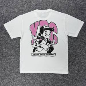 T-shirt Homme Young Paper Chasers YPC Street Style à Manches Courtes 100% Coton Jersey Col Rond Coupe Oversize Imprimé Lettres - Product Image 3