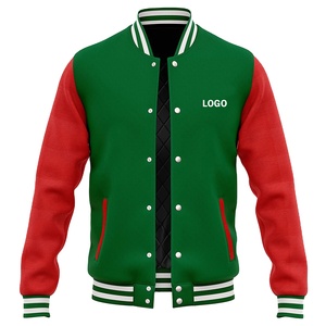 Venta caliente Top Design Oversized Varsity Jacket para hombres y mujeres | Hip Hop Urban Preppy Style Streetwear Hip Hop Varsity Jacket - Product Image 1