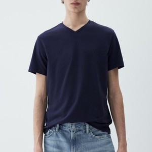 Camiseta de Algodón Extra Grande Premium para Hombre, Estilo Casual Urbano, Cuello Redondo, Manga Corta, Tejido Transpirable y Suave, Lavado, para Verano - Product Image 4