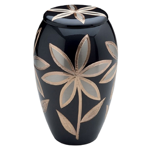 Urnas de cremación de aluminio para adultos con grabado de mariposa y urna funeraria de metal con acabado en color negro para cenizas humanas - Product Image 4