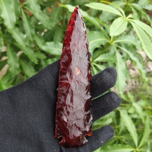Wholesale Red Obsidian Stone Arrowhead Red Obsidian Arrowhead Handmade Gemstone Stone Collectible - Product Image 1