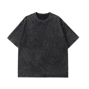 เสื้อยืดโอเวอร์ไซส์สไตล์วินเทจลายฟอกสี แบรนด์สตรีทแวร์ ทรงหลวม ไหล่ตก แขนสั้น ไซส์พลัส - Product Image 5
