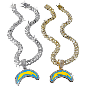 Colgante de Lujo con Símbolo de Paz de la Mejor Calidad, con Cristales de Estrás, Estilo Hip Hop, Joyería Unisex para Uso Diario, de Proveedor Indio - Product Image 6