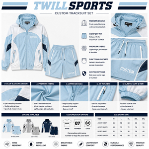 Conjunto de Chaqueta y Pantalones Cortos Deportivos TwillSports para Clubes Deportivos, Personal de Gestión, Logística y Uniformes de Trabajo - Product Image 6