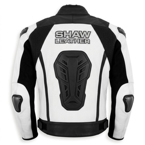 Chaqueta de carreras de cuero genuino de vaca RGSX para hombre, con armadura CE Nivel 2, para motocicleta, pista, carreras, ropa de motociclista con Speed Hump CE - Product Image 2