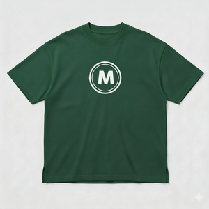 T-shirt surdimensionné en molleton épais pour homme, logo personnalisé sur le devant, respirant, séchage rapide, épaules tombantes, mélange polyester/coton - Product Image 2