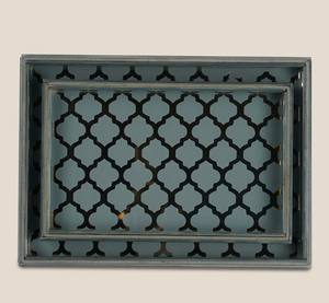 จานเสิร์ฟทรงสี่เหลี่ยมผืนผ้าเคลือบสีไม้สไตล์ร่วมสมัย ปลอดภัยสำหรับเครื่องล้างจาน เหมาะสำหรับใช้ในครัวและบ้าน - Product Image 2