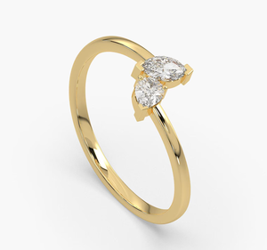 แหวนหมั้นเพชรทรงบริลเลียนต์ 14K ทองคำแท้ วินเทจ ได้รับการรับรองจาก IGI เพชรเพาะเลี้ยงในห้องปฏิบัติการ เครื่องประดับชั้นดี ของขวัญสำหรับงานแต่งงาน งานเลี้ยง - Product Image 3