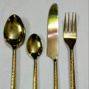 Couverts élégants pour la table, ensemble de couverts à manches blanches, qualité hôtelière, vaisselle de table, style occidental, contemporain. - Product Image 5