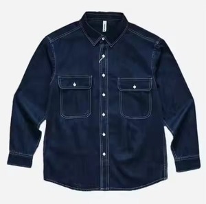 Camisa Casual de Manga Larga para Hombre, Talla Grande, Color Sólido, Estilo Juvenil, con Bolsillos Tipo Cargo, para Otoño - Product Image 1