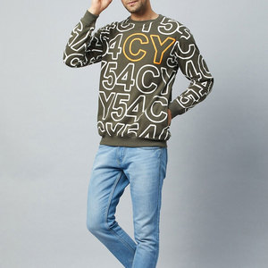 Sweat-shirt d'hiver personnalisé effet délavé vintage 100% coton pour homme, épais, coupe oversize, manches classiques, coupe-vent - Product Image 5