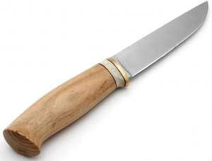 Outil utilitaire fixe en acier poli sur mesure avec manche en bois naturel et entretoise en os - Product Image 3