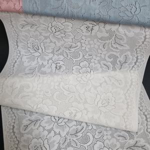 Encaje Elástico Floral de 20cm, Encaje Elástico Ancho de Nailon y Spandex para Lencería, Malla Suave Decorativa - Product Image 2