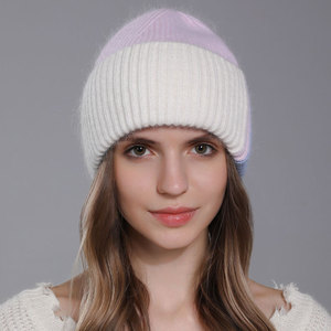Unisex Mohair Knit <b>Beanie</b> Hat Ombré Gradient Winter <b>Slouchy</b> Cap Casual - Product Image 4