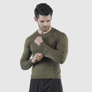 Camiseta de Compresión de Poliéster con Logotipo Personalizado, Camiseta Deportiva para Baloncesto, Fútbol, Entrenamiento, Camisetas de Compresión Originales para Hombre - Product Image 1