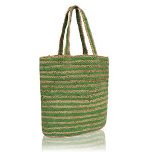 <b>Large</b> Reusable Green Fiber Jute Tote Bag Eco Friendly Natural Fiber Shopping Carry Bag for Wholesale - Product Image 5