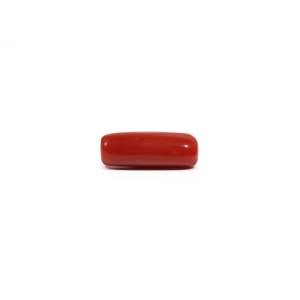 Natural Red Coral Oval Cabochon 6.3 Carat Loose Gemstone 8x10mm for Fine Jewelry - Product Image 3