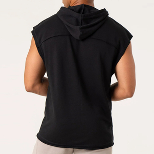 Men's Sleeveless <b>Hoodie</b> for Gym <b>Workout</b> Fitness Training Casual Streetwear Comfortable Sleeveless <b>Hoodie</b> For Activewear - Product Image 1