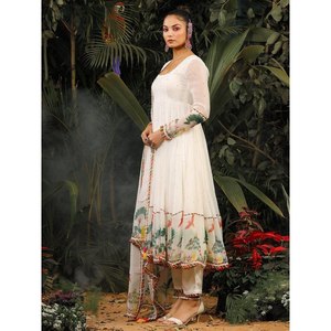 Fancy Party Wear Haut et bas avec Dupatta XL Taille Élégant et élégant - Product Image 6