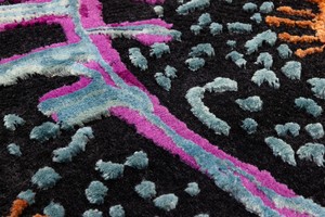 High End Wool Silk Persian Area Carpet Hand Tufted Washable Rug with Durable PVC Backing and Premium Finish - Product Image 2