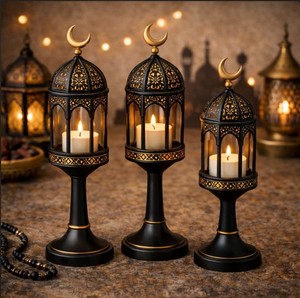 Portavelas con diseño de camello, para decoración de Ramadán y Eid, estilo árabe islámico - Product Image 3