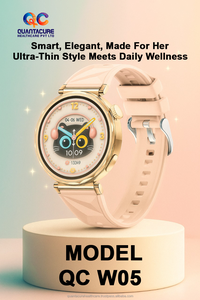 นาฬิกาอัจฉริยะสำหรับผู้หญิง2025 QC W05 1.3 "AMOLED round Screen IP68กันน้ำโทร BT SpO2อัตราการเต้นของหัวใจสร้อยข้อมือฟิตเนส CT5MINI ผู้ชาย - Product Image 6