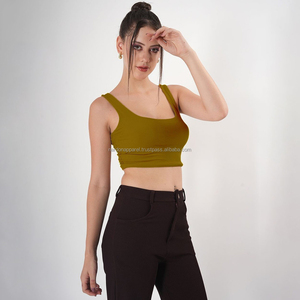 Nardon Apparel Crop Top Femme Personnalisé Coupe Boxy 100% Coton Grammage Élevé pour l'Été 250-300 Grammes Vente en Gros - Product Image 3