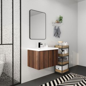 Mobile Bagno Compatto da 30 Pollici con Lavabo e Ante a Chiusura Ammortizzata 30x18 00630CAW (Imballaggio KD) - Product Image 3