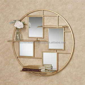 Espejo de baño con recubrimiento en polvo negro de forma cuadrada de lujo-Espejo interior montado en la pared para el hogar y el baño - Product Image 6