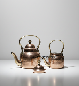 Traditional Handcrafted Hammered Copper <b>Kettles</b> Indian Art Metal Eco-Friendly Recyclable Non-Toxic - Product Image 2