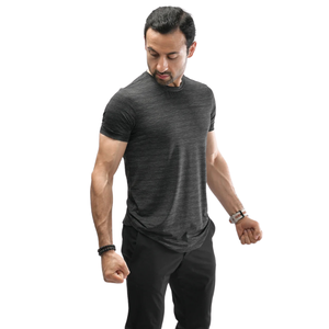 Custom <b>Black</b> Men's <b>Compression</b> <b>Shirt</b> Quick Dry Gym Workout Running Fitness Athletic Short Sleeve Performance Tee - Product Image 1