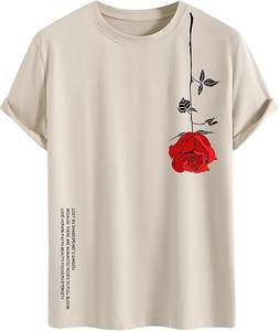 Camisetas Gráficas Personalizadas para Hombre, con Estampado de Letras, Manga Corta, Cuello Redondo, 100% Algodón, Casual, Verano, Secado Rápido - Product Image 1