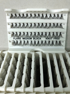 30P Extensiones de Pestañas en Racimo DIY, Pestañas Individuales con Curvatura D, Extensiones de Pestañas de 8-16mm, Pestañas de Vietnam sin Nudos - Product Image 3