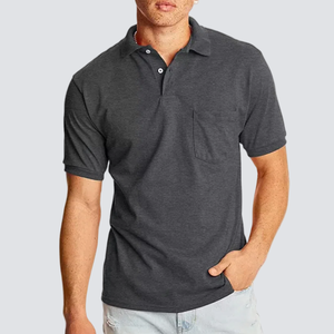 Camiseta Polo de Manga Corta para Hombre, Hecha a Medida, Talla Grande, Transpirable, Estilo Casual de Negocios, con Bolsillo Estampado - Product Image 1