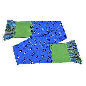 Bufanda de Fútbol Personalizada de Poliéster Tejido, Bufanda con Borlas para Aficionados de Equipos de Rugby y Fútbol, Bufanda Acrílica para Clubes de Fans - Product Image 1