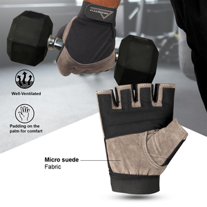 Custom Lightweight Half Finger Lace-<b>Up</b> Weightlifting Gym Gloves for Unisex Fitness Training - Product Image 3