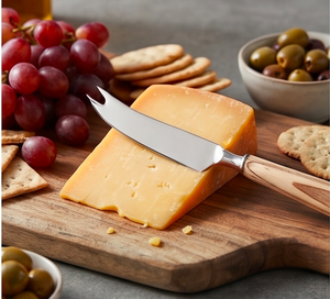 Elegant Stainless Steel <b>Cheese</b> <b>Knife</b> <b>Set</b> With Wooden Handles Perfect For Home Kitchen Parties Restaurant And Dining Use - Product Image 6