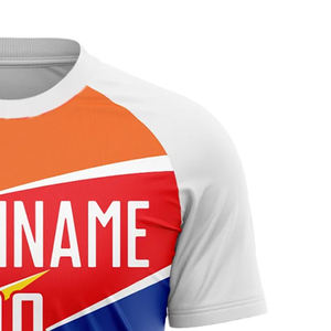 เสื้อฟุตบอลแบบแห้งเร็วพร้อมชื่อและหมายเลขที่กำหนดเอง ผลิตจากผ้าที่ทนทาน - Product Image 2
