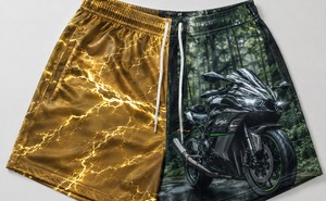 Shorts de rugby en toile de haute qualité, personnalisables avec votre logo, matériau plus épais, taille élastique, haute respirabilité, imperméables, pour hommes - Product Image 2