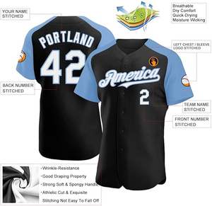 Camiseta de Béisbol Personalizada para Hombre y Mujer, Transpirable, 100% Poliéster, Sublimación, Logotipo del Equipo, Nombre, Número, Uniforme OEM, Ajuste Profesional - Product Image 2