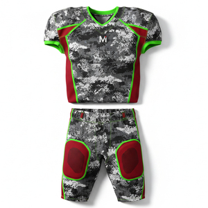Maillot de football américain entièrement sublimé, personnalisé avec le nom et le numéro de l'équipe, uniforme durable pour l'entraînement et les matchs, tailles adultes et jeunes - Product Image 4