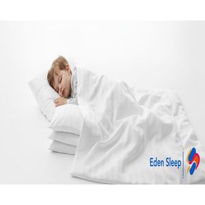 Paquete de 2 Fundas de Almohada de Viaje para Niños Pequeños, 14x20, Blancas, con Cierre de Cremallera, 100% Algodón, Pequeñas, 500 Hilos - Product Image 1