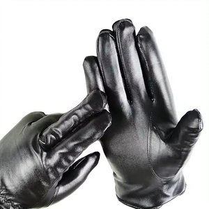 Guantes de cuero genuino para pantalla táctil, elegantes, de invierno, de cuero suave, térmicos, para exteriores, informales, ecológicos, transpirables - Product Image 5